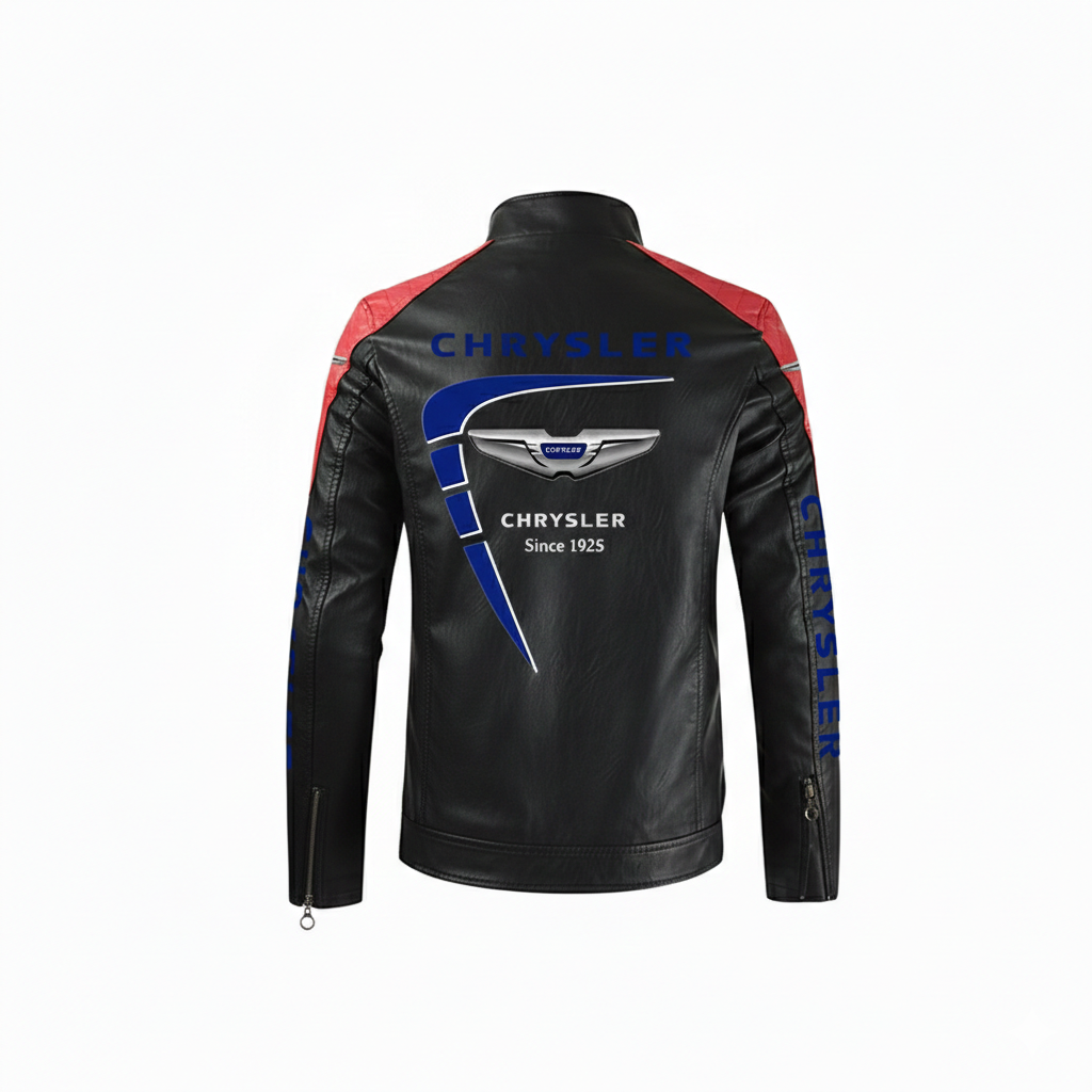 Chaqueta de cuero Motorsport Chrysler