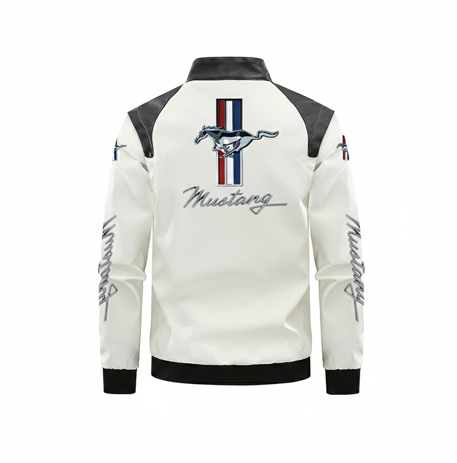 Chaqueta de cuero Motorsport Mustang