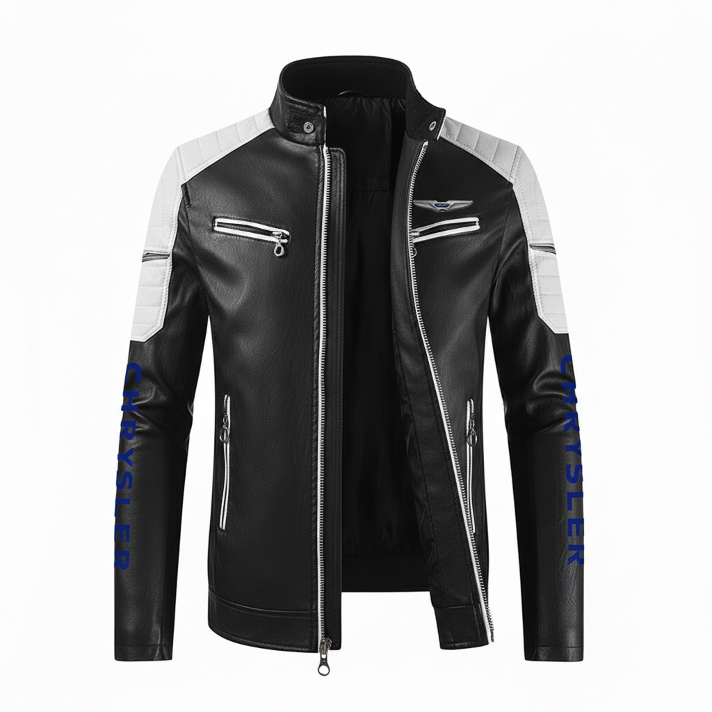 Chaqueta de cuero Motorsport Chrysler