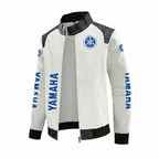 Chaqueta Racing Yamaha Logotipo Azul Edition (Motorsport cuero)