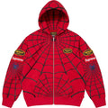 Supreme x Vanson Leathers Spider-Man Web Zip Up Hoodie