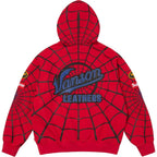 Supreme x Vanson Leathers Spider-Man Web Zip Up Hoodie