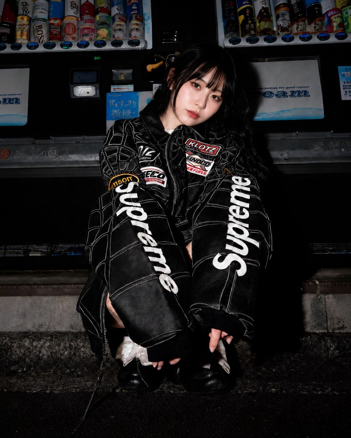 Supreme x Spider Man Leather Jacket 2026 – Negro y Blanco