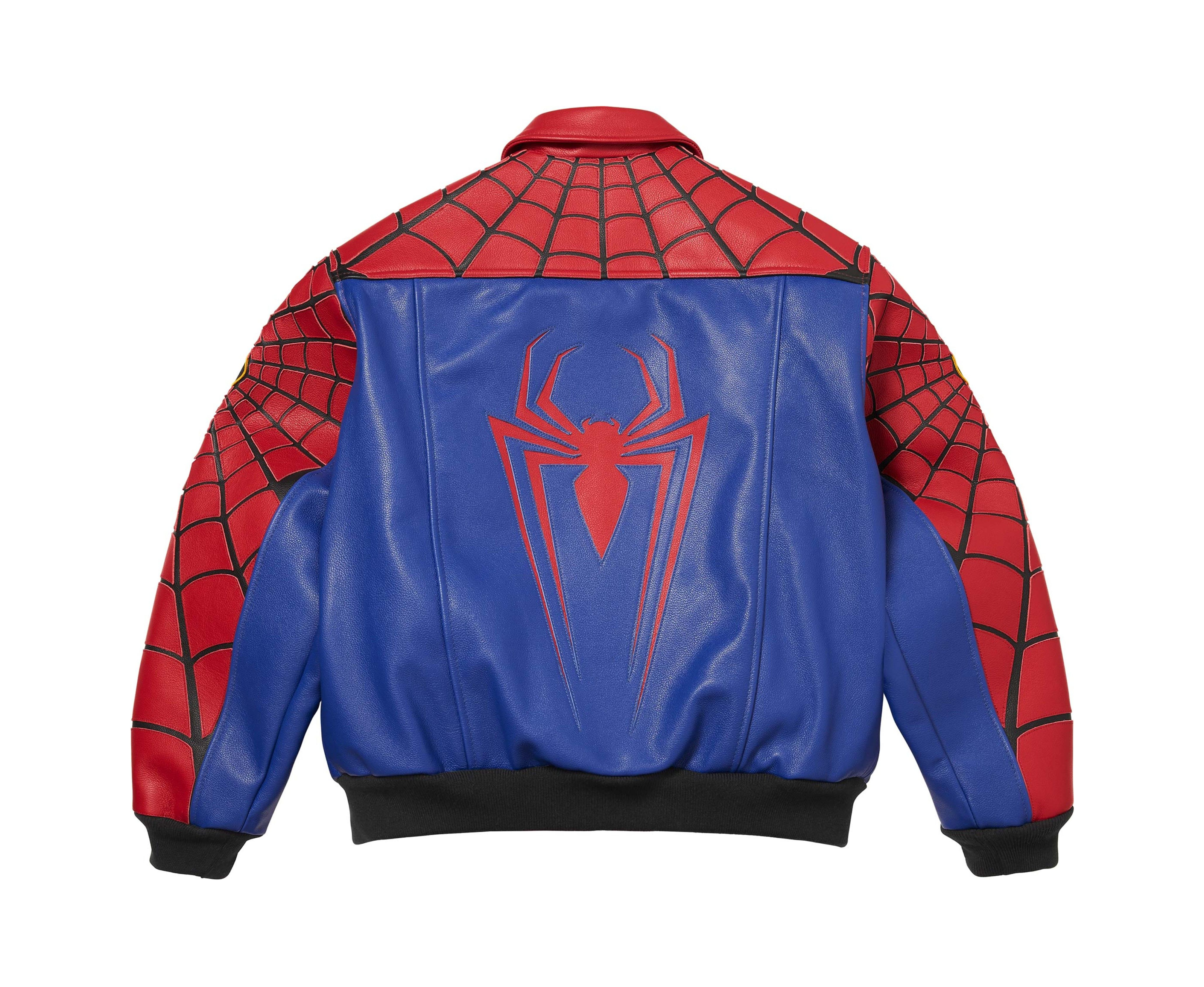 Supreme x Spider Man Leather Jacket 2026